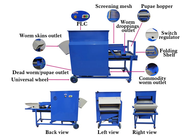 Mealworm Separator Structure